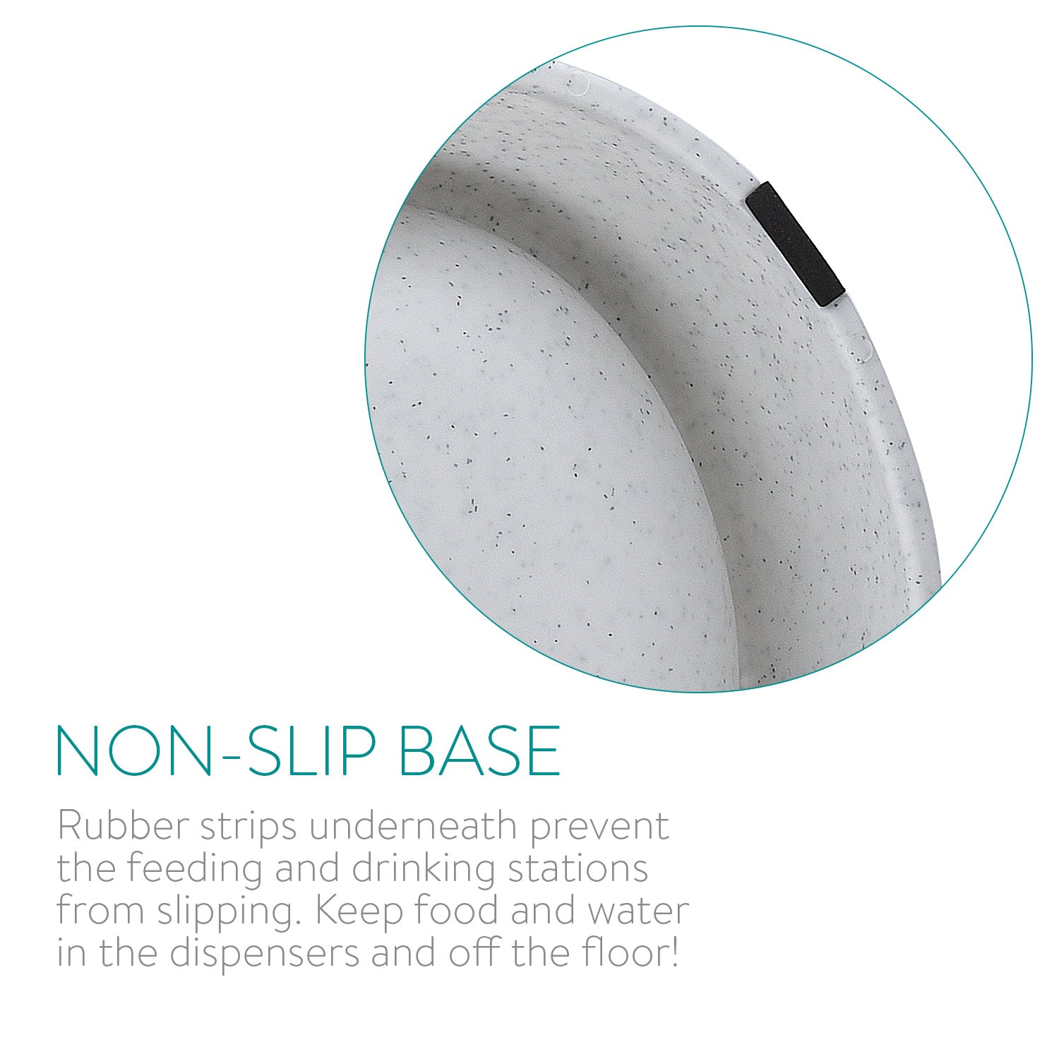 Navaris Automatic Food and Water Dispenser - Σετ με 2 Διανομείς Φαγητού και Νερού για Κατοικίδιο - 3.8L - Grey - 48332.22