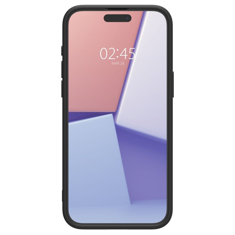 Spigen Cyrill iPhone 15 Pro Kajuk Mag Θήκη με Επένδυση Συνθετικού Δέρματος και MagSafe - Black