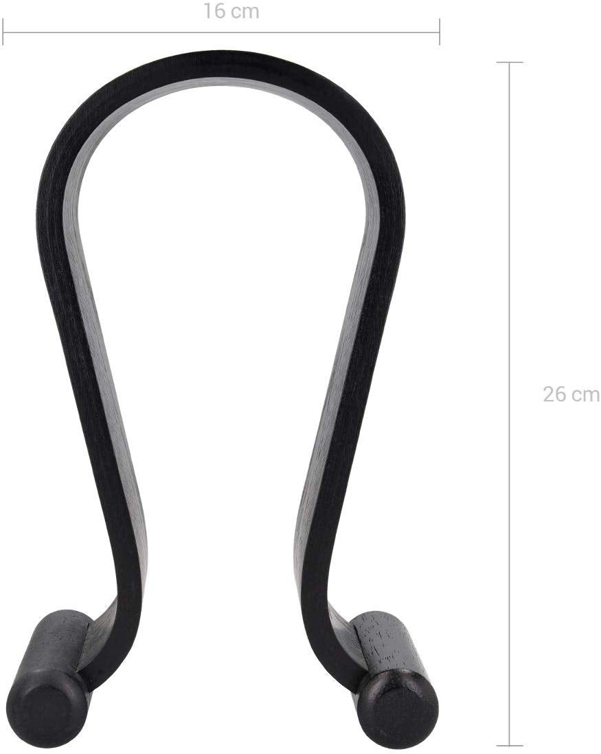 Kalibri Βάση Ακουστικών από Ξύλο - Black - 39069.01