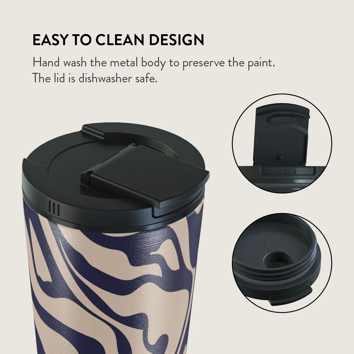 Burga Κούπα Θερμός από Ανοξείδωτο Ατσάλι - Flap Lid - 500ml - Vigilant