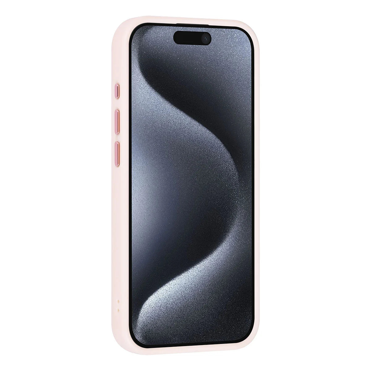Tuniq iPhone 15 Pro - Σκληρή Θήκη με Πλαίσιο Σιλικόνης - Ροζ / Διάφανο