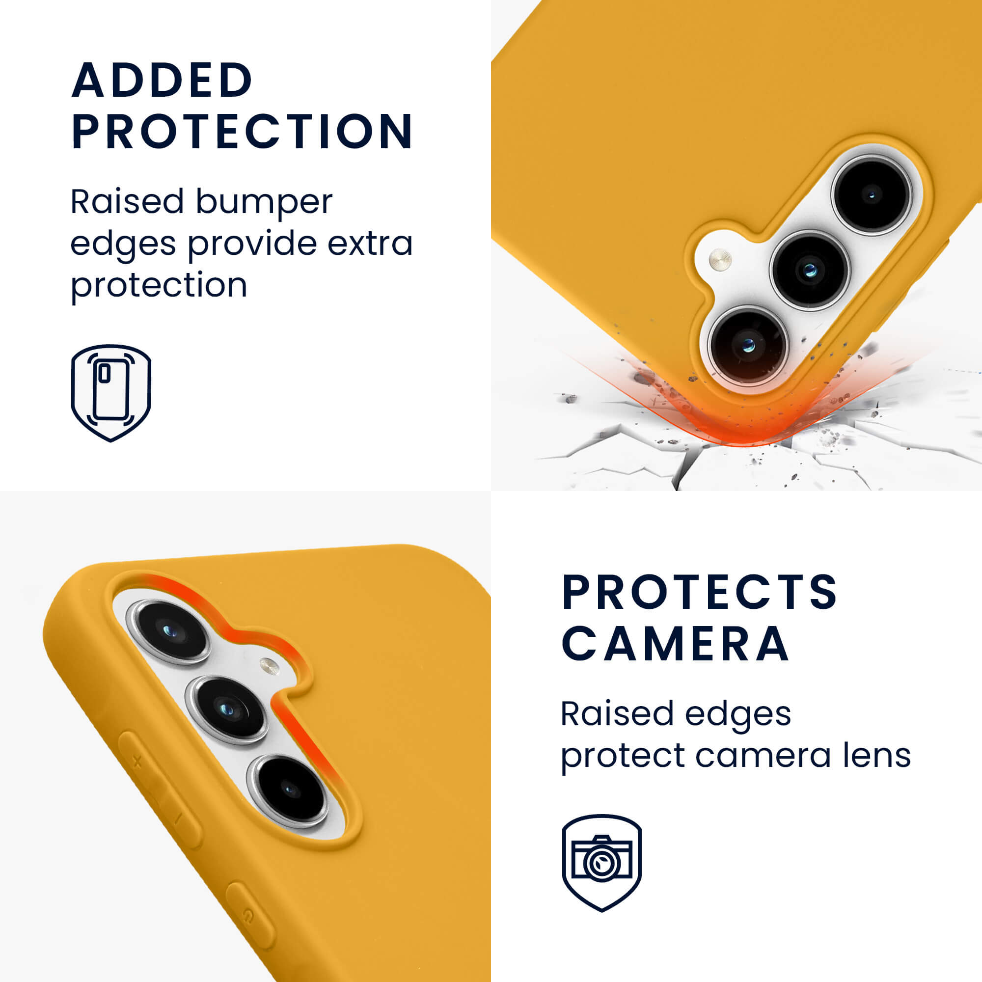 KW Samsung Galaxy A55 5G Λεπτή Θήκη Σιλικόνης TPU - Honey Yellow