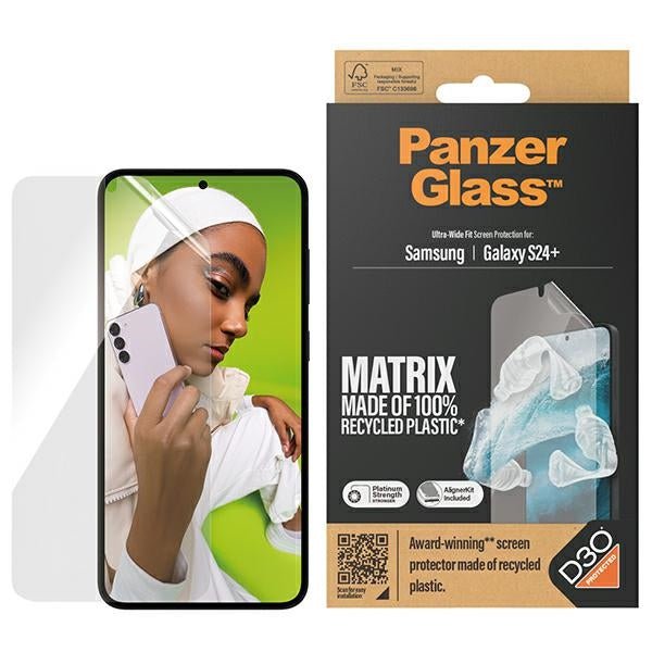 PanzerGlass Samsung Galaxy S24+ - Ultra - Wide Fit Matrix D3O Easy Aligner Προστατευτική Mεμβράνη Οθόνης - Clear