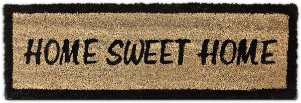 Relaxdays Χαλάκι Πόρτας από Ίνες Καρύδας Design Home Sweet Home - 75 x 25 cm - Multicoloured - 4052025032227