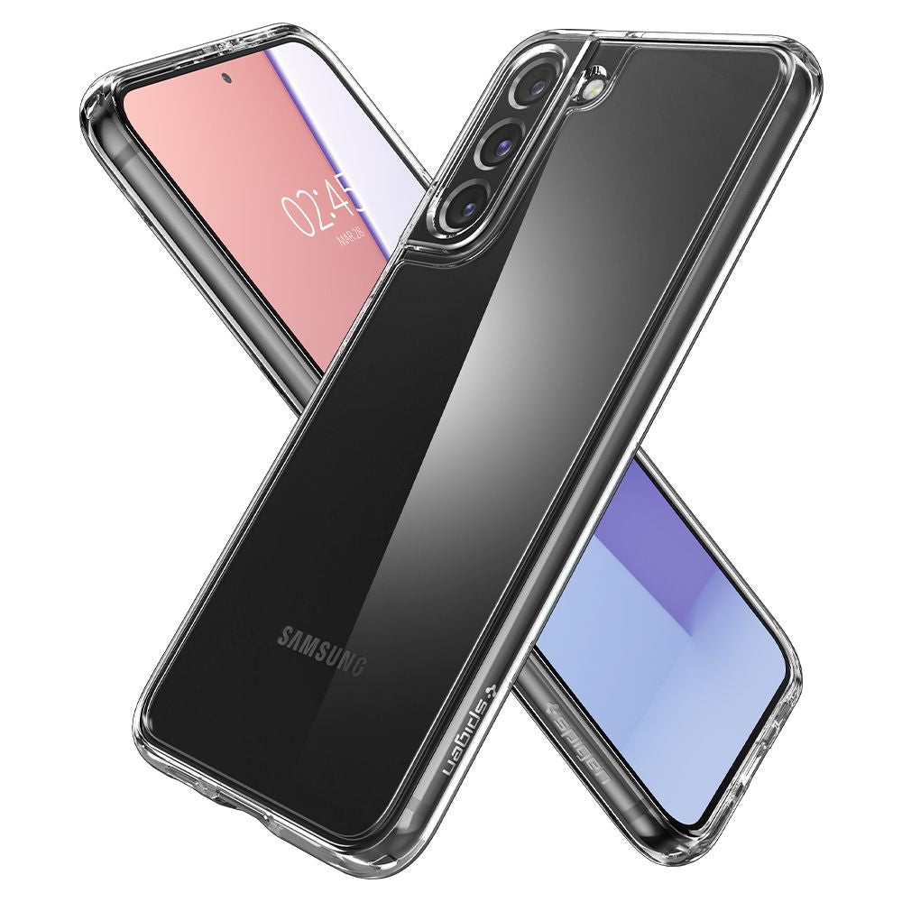 Spigen Samsung Galaxy S22 - Ultra Hybrid Σκληρή Θήκη με Πλαίσιο Σιλικόνης - Crystal Clear