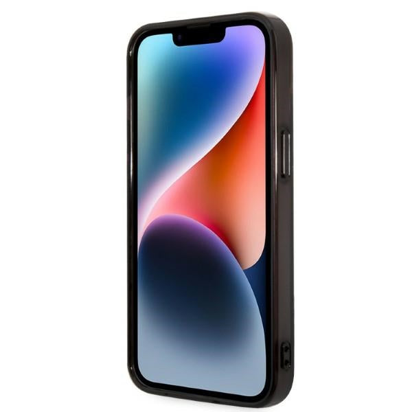 Karl Lagerfeld iPhone 14 Plus - Gradient Ikonik Karl and Choupette Σκληρή Θήκη με Πλαίσιο Σιλικόνης - Black - KLHCP14MTGKCK