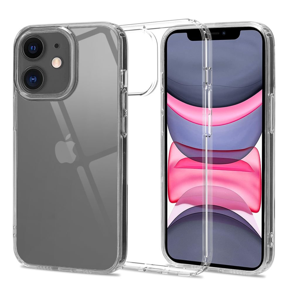 Tech - Protect iPhone 11 Flexair Hybrid Σκληρή Θήκη με Πλαίσιο Σιλικόνης - Διάφανη
