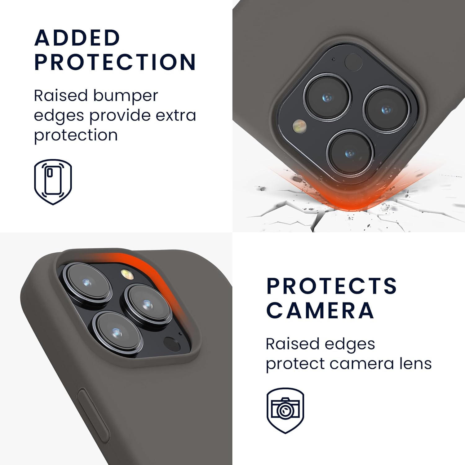 KW iPhone 16 Pro Max Θήκη Σιλικόνης Rubberized TPU - Stone Dust