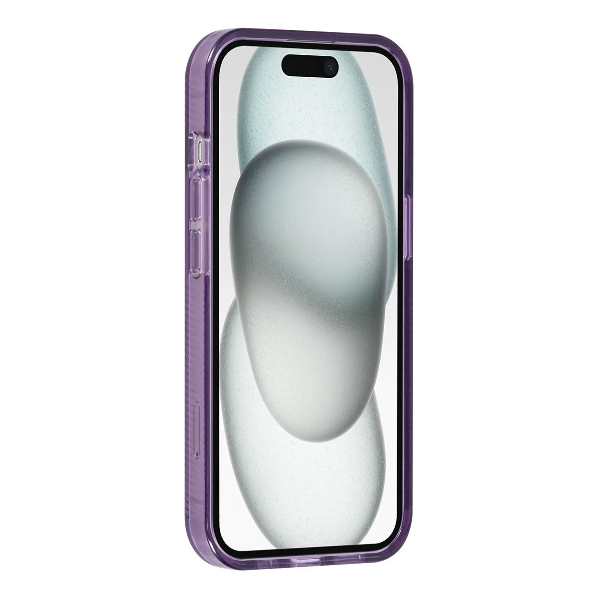 Tuniq iPhone 15 - Σκληρή Θήκη με Πλαίσιο Σιλικόνης - Ημιδιάφανο Λευκό / Διάφανο