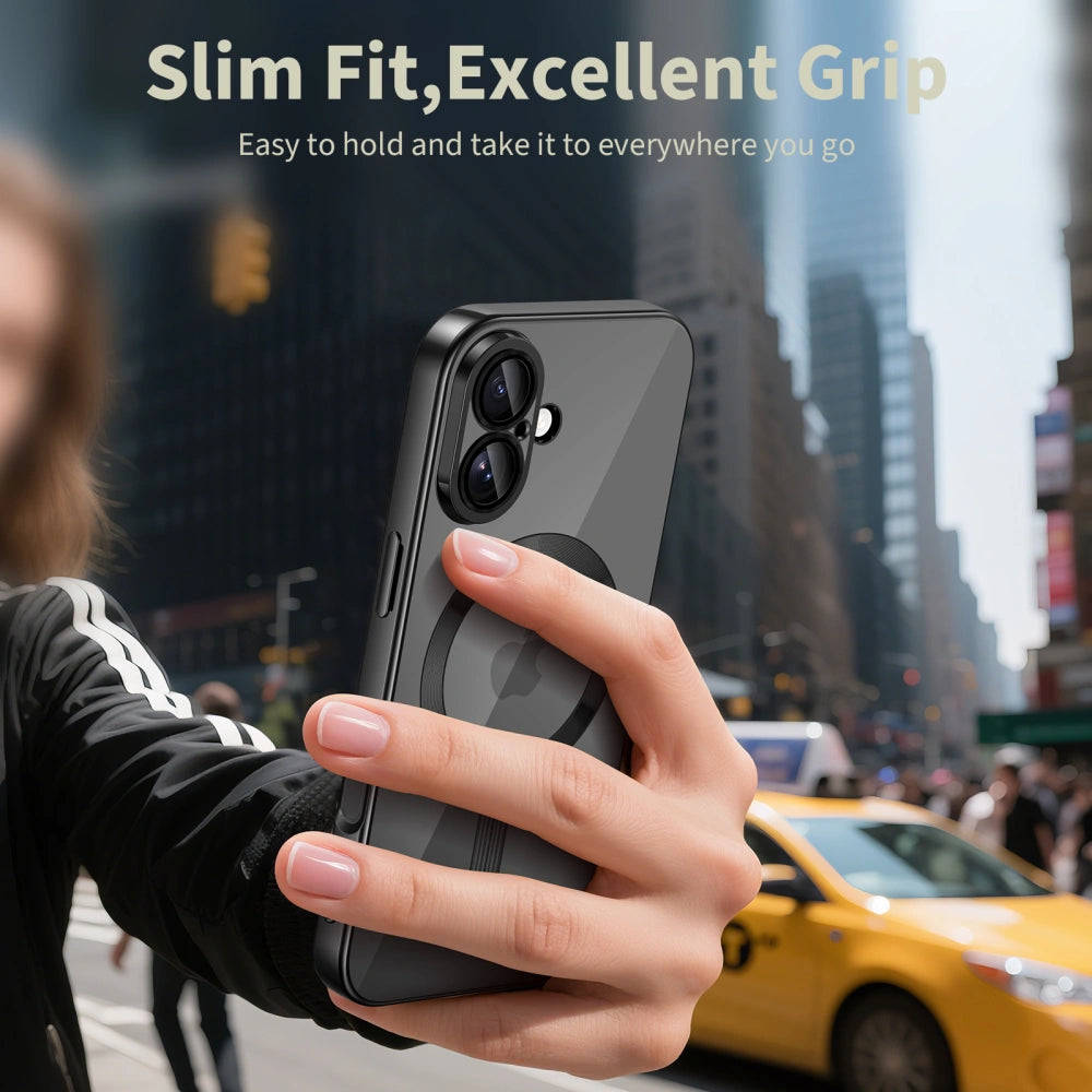 Tech-Protect iPhone 17 MagFlex - Θήκη Σιλικόνης TPU με MagSafe - Διάφανη / Shiny Black