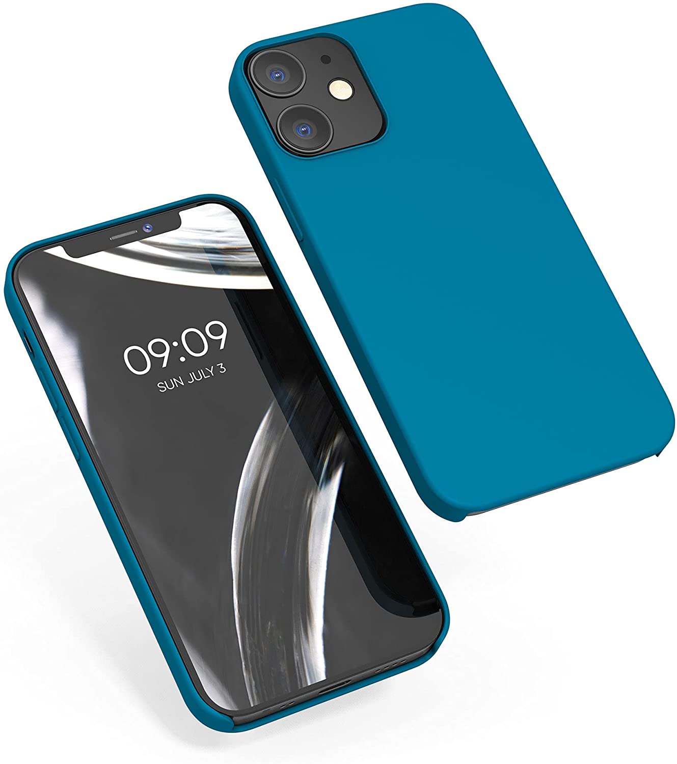 KW iPhone 12 / iPhone 12 Pro Θήκη Σιλικόνης Rubber TPU - Caribbean Blue - 52641.224