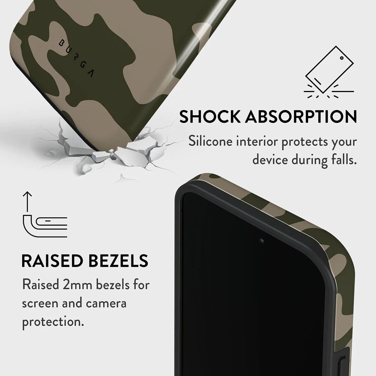 Burga iPhone 14 Pro Max Fashion Tough Σκληρή Θήκη - No Trace