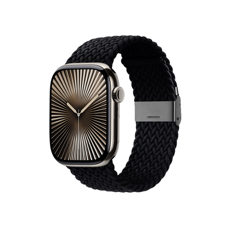 Crong Λουράκι Apple Watch 2/3/4/5/6/7/8/9/10/11 - SE (1/2/3) - 38/40/41/42mm Wave Band - Graphite