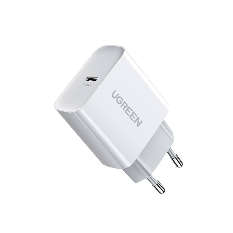 Ugreen CD137 PD 3.0 20W Οικιακός Φορτιστής Γρήγορης Φόρτισης με Θύρα Type - C - White