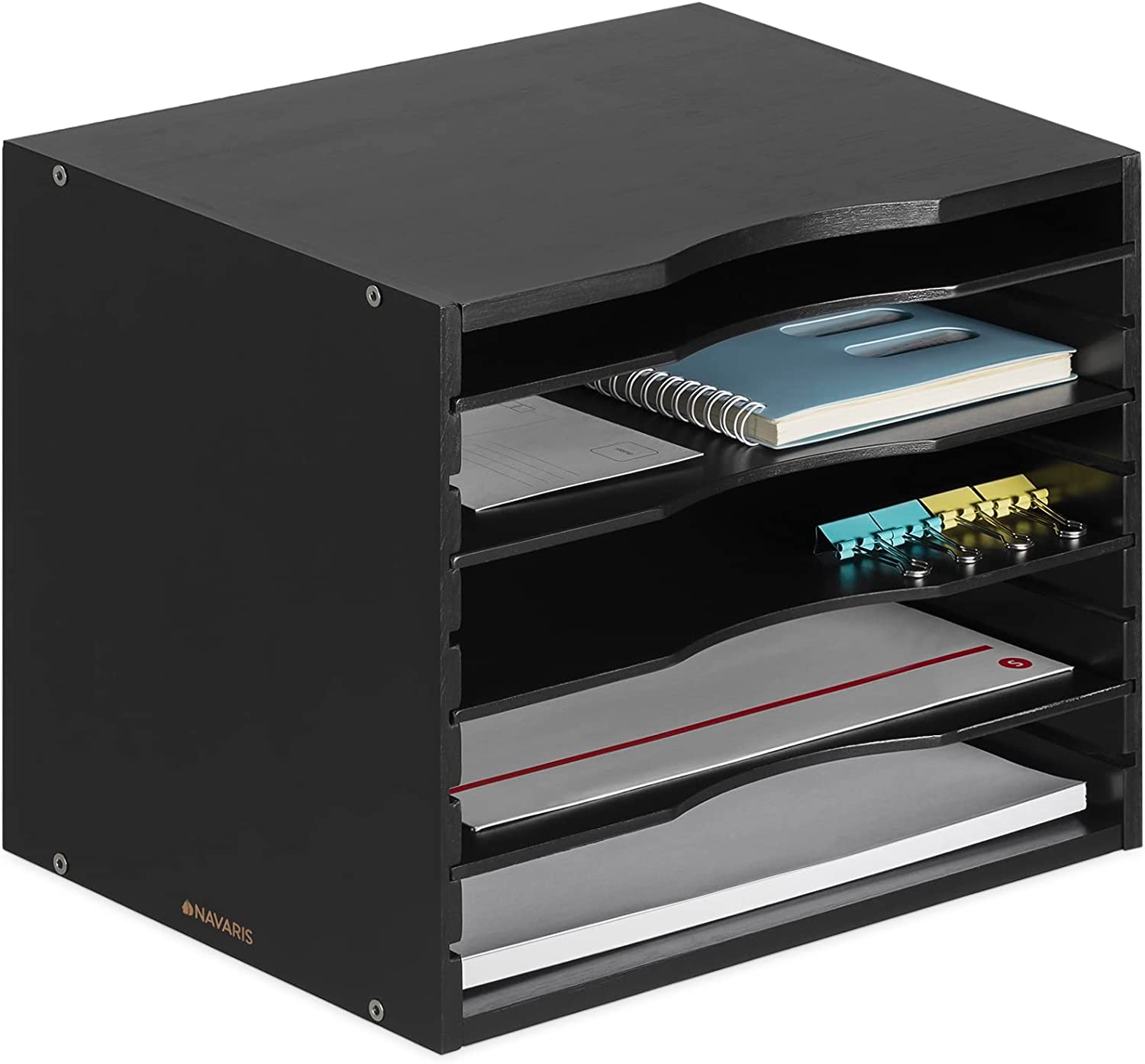 Navaris Βάση Οργάνωσης Εγγράφων από Bamboo - Black - 54271.2.01