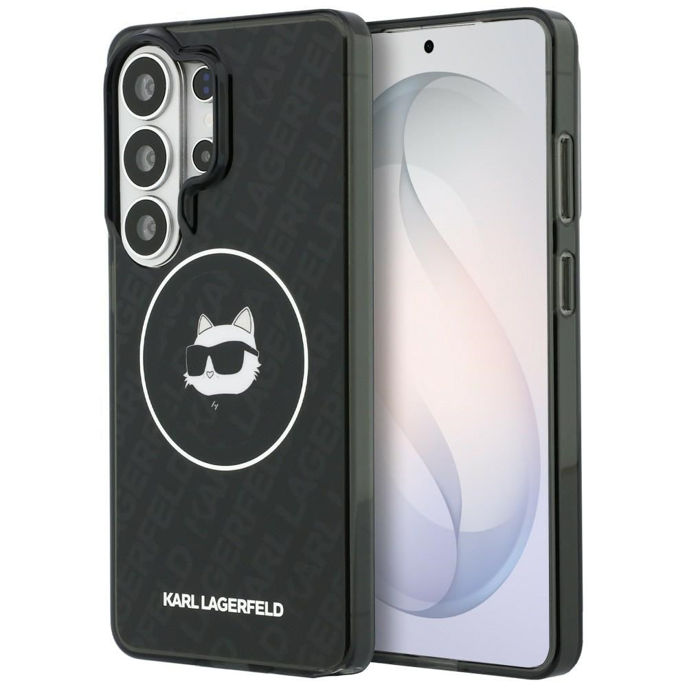 Karl Lagerfeld Samsung Galaxy S26 Ultra - Σκληρή Θήκη με Πλαίσιο Σιλικόνης και MagSafe - IML Repeat Choupette - Black