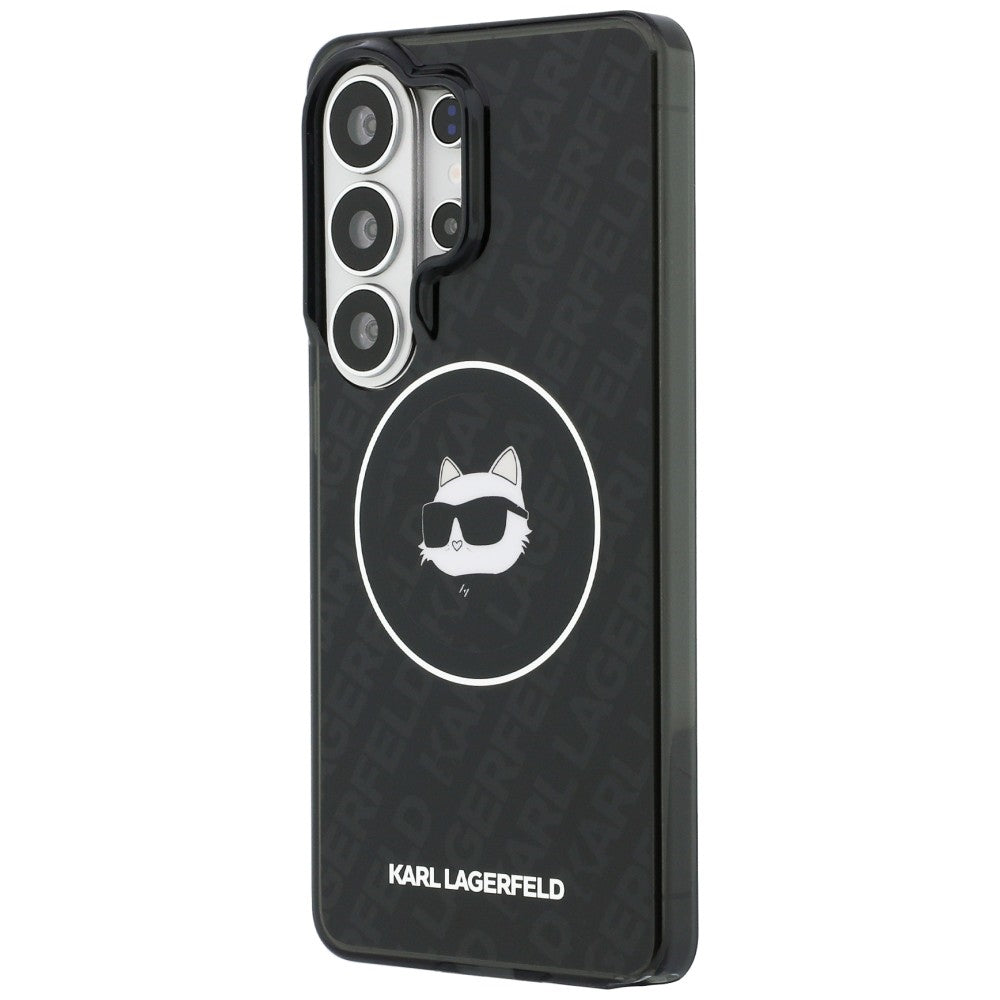Karl Lagerfeld Samsung Galaxy S26 Ultra - Σκληρή Θήκη με Πλαίσιο Σιλικόνης και MagSafe - IML Repeat Choupette - Black