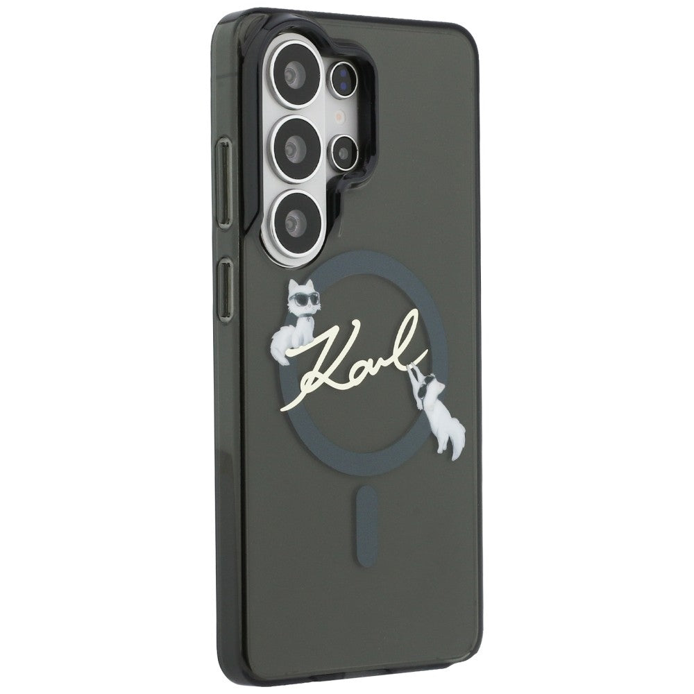 Karl Lagerfeld Samsung Galaxy S26 Ultra - Σκληρή Θήκη με Πλαίσιο Σιλικόνης - IML KC Script MagSafe - Black