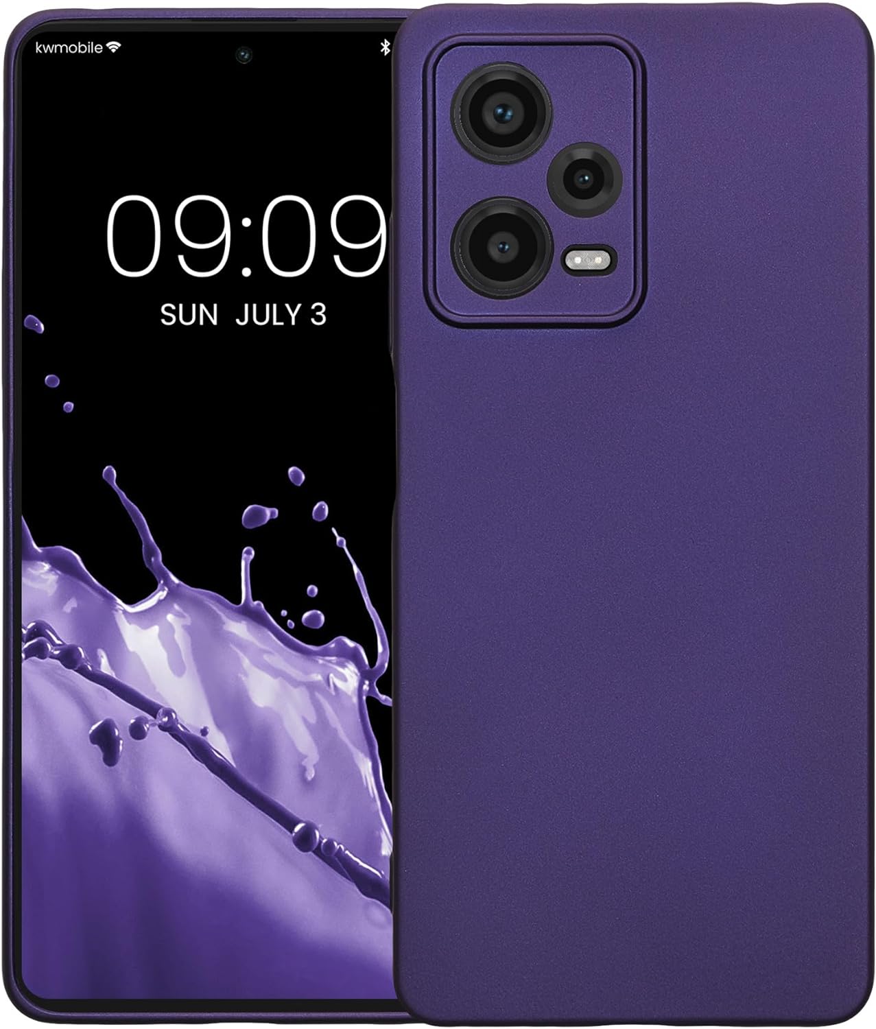 KW Xiaomi Redmi Note 12 Pro 5G Θήκη Σιλικόνης TPU - Metallic Blue Purple