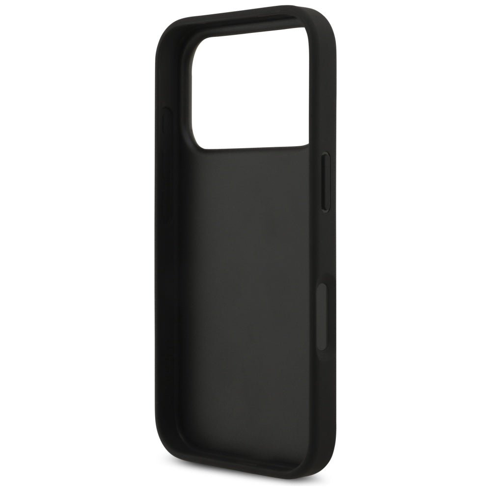 Guess iPhone 17 Pro - Grained Big 4G and Classic Logo - Σκληρή Θήκη με Επένδυση από Οικολογικό Δέρμα - Black - GUHCP17LPGT4MBK