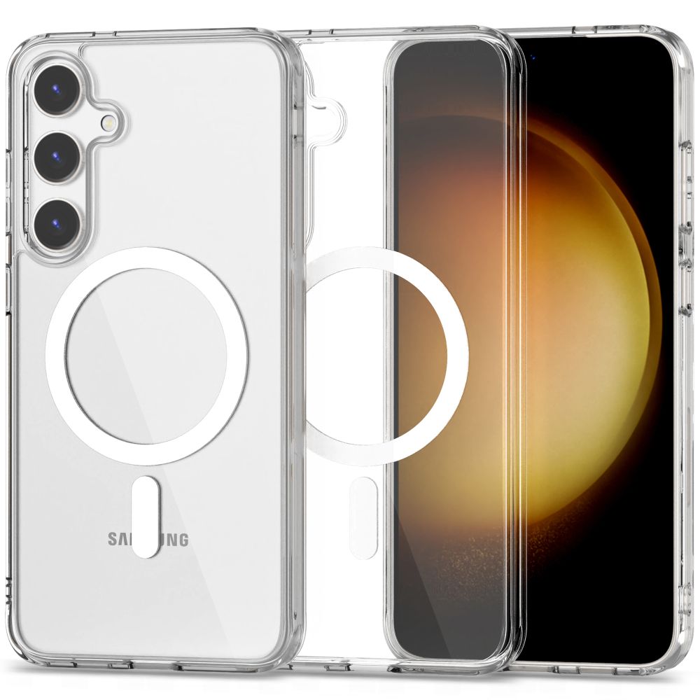 Tech - Protect Samsung Galaxy S24+ Flexair Hybrid MagSafe Σκληρή Θήκη με Πλαίσιο Σιλικόνης και MagSafe - Διάφανη
