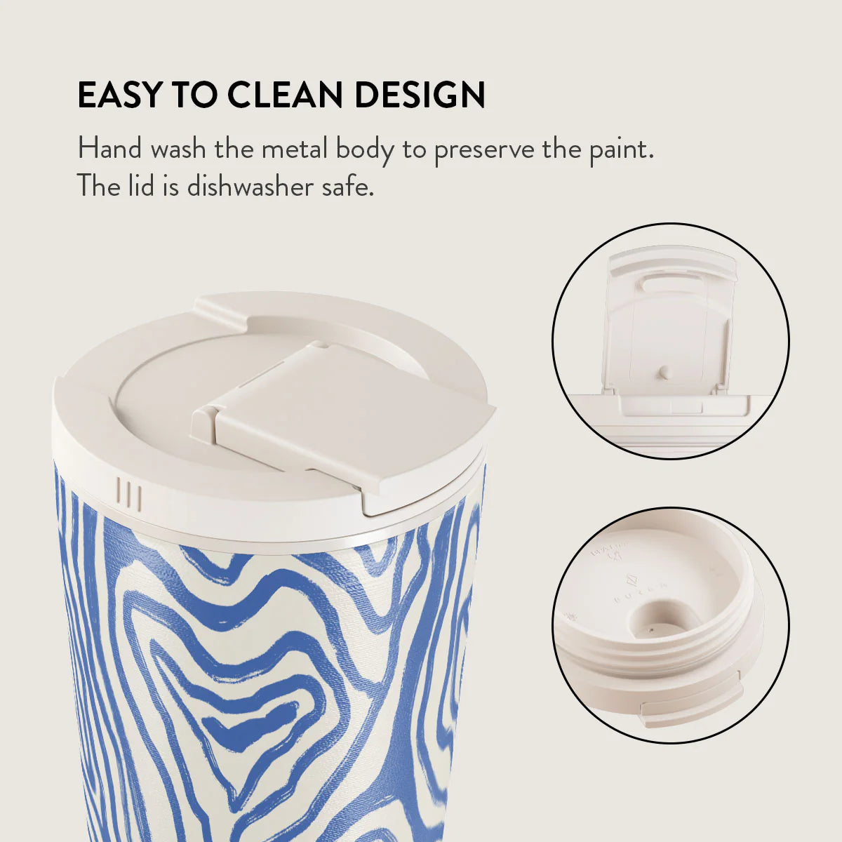 Burga Κούπα Θερμός από Ανοξείδωτο Ατσάλι - Flap Lid - 700ml - Seven Seas