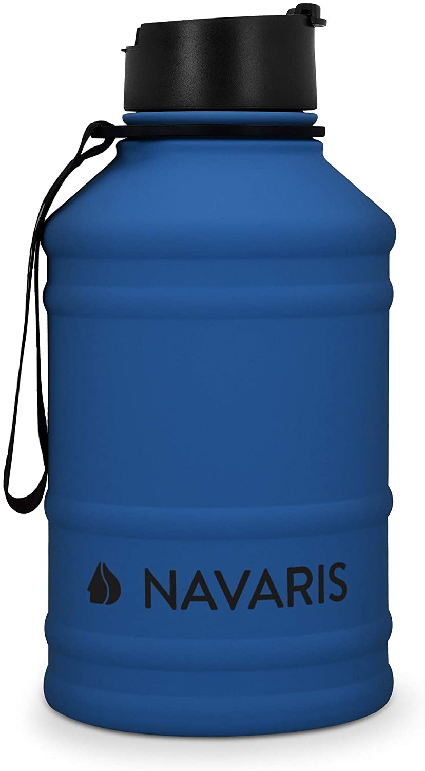 Navaris Μπουκάλι Νερού από Ανοξείδωτο Ατσάλι - BPA Free - 2.2 L - Blue - 51084.04