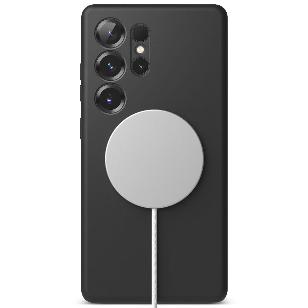 Ringke Samsung Galaxy S25 Ultra Silicone Magnetic MagSafe Case Θήκη Σιλικόνης με MagSafe - Black