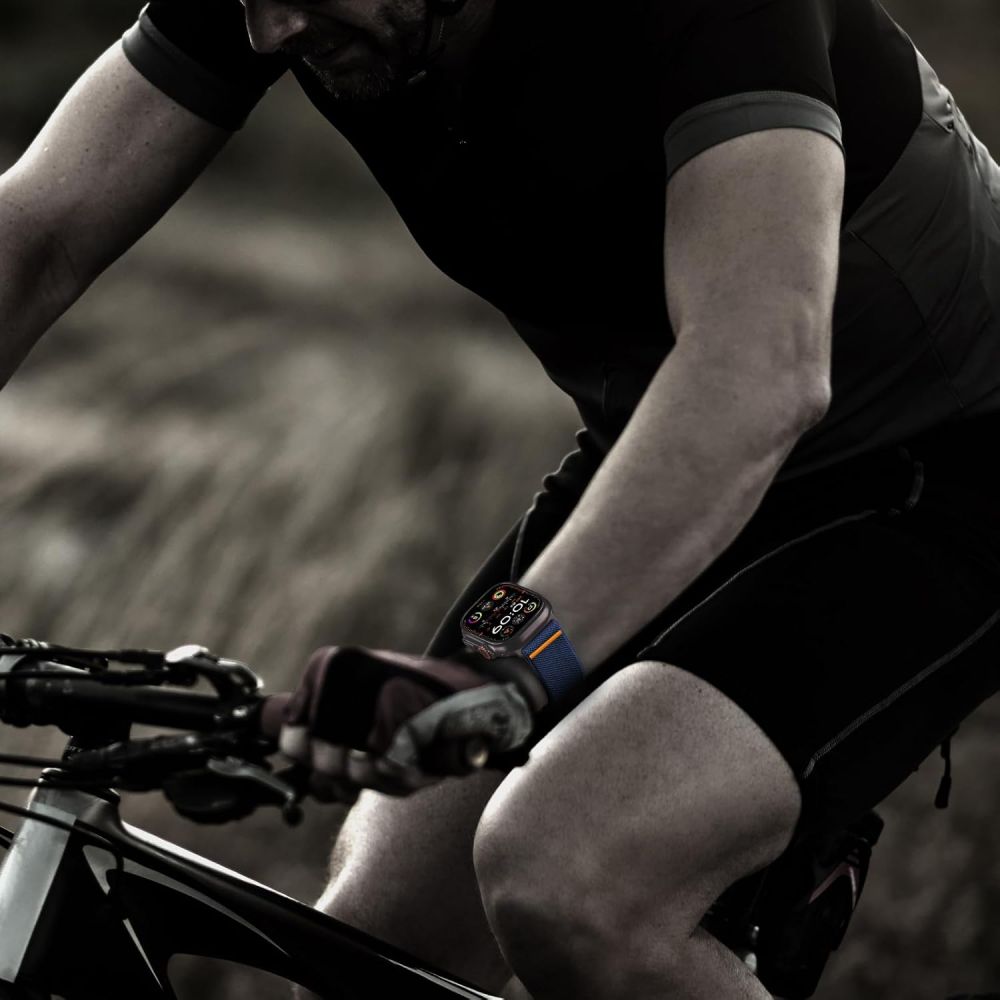 Tech-Protect Λουράκι Apple Watch 8/9/10/11 - SE (1/2/3) - Ultra (1/2/3) – 44/45/46/49mm Nylon Clasp - Navy