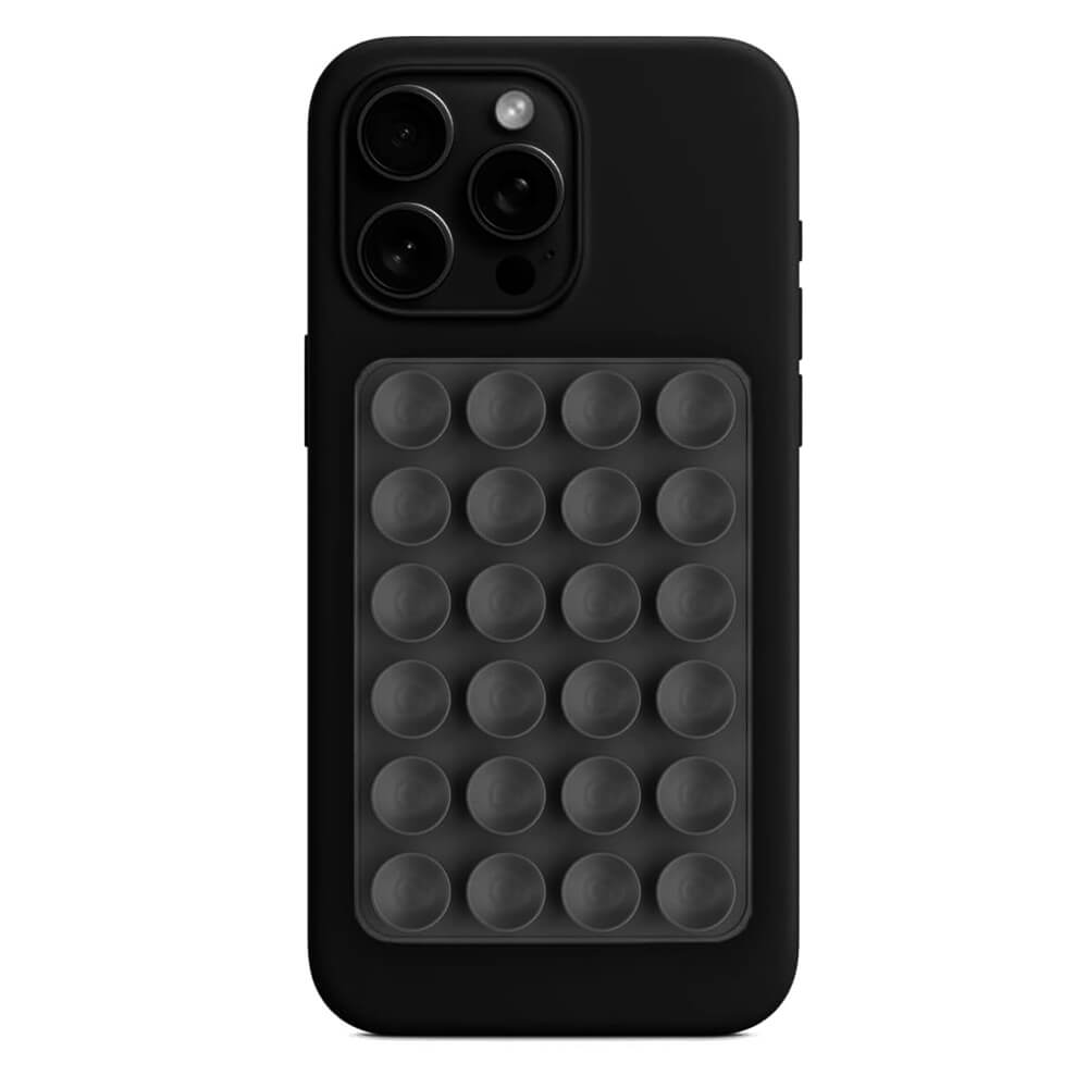 Techsuit Phone Holder Αξεσουάρ Στερέωσης Κινητού με Ενσωματωμένες Βεντούζες - Charcoal Grey