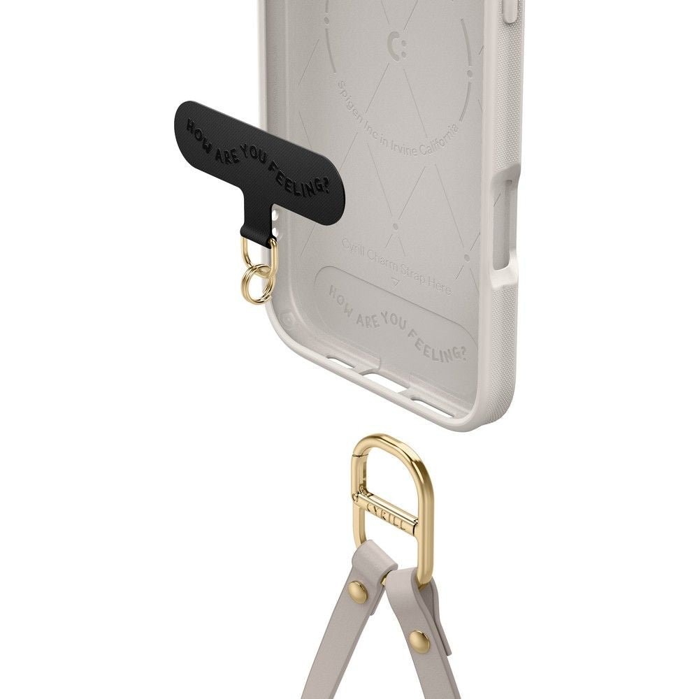 Spigen Cyrill iPhone 16 Pro Max Classic Charm Mag Σκληρή Θήκη MagSafe με Πλαίσιο Σιλικόνης και Λουράκι - Cream