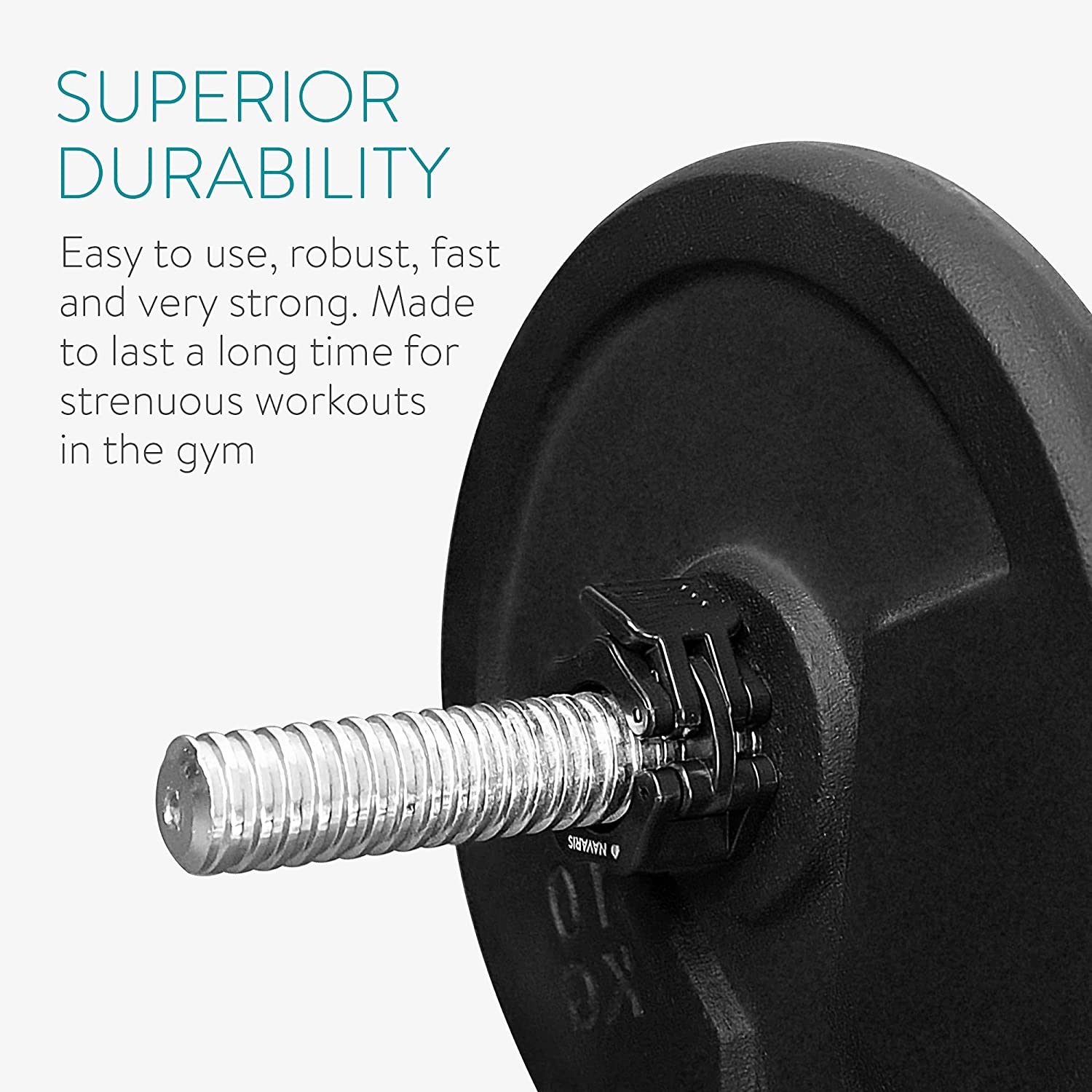 Navaris Σετ με 4 Σφιγκτήρες για Βάρη - 30mm - Black - 46149.4.01