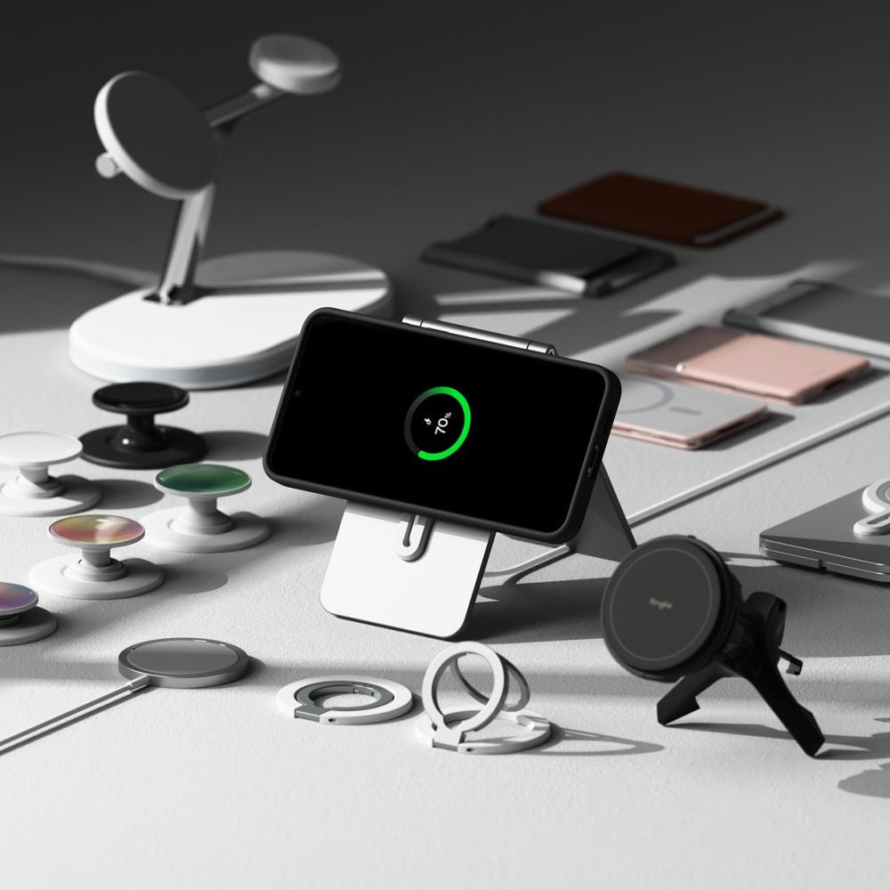 Ringke Samsung Galaxy S25 Plus Silicone Magnetic MagSafe Case Θήκη Σιλικόνης με MagSafe - Black