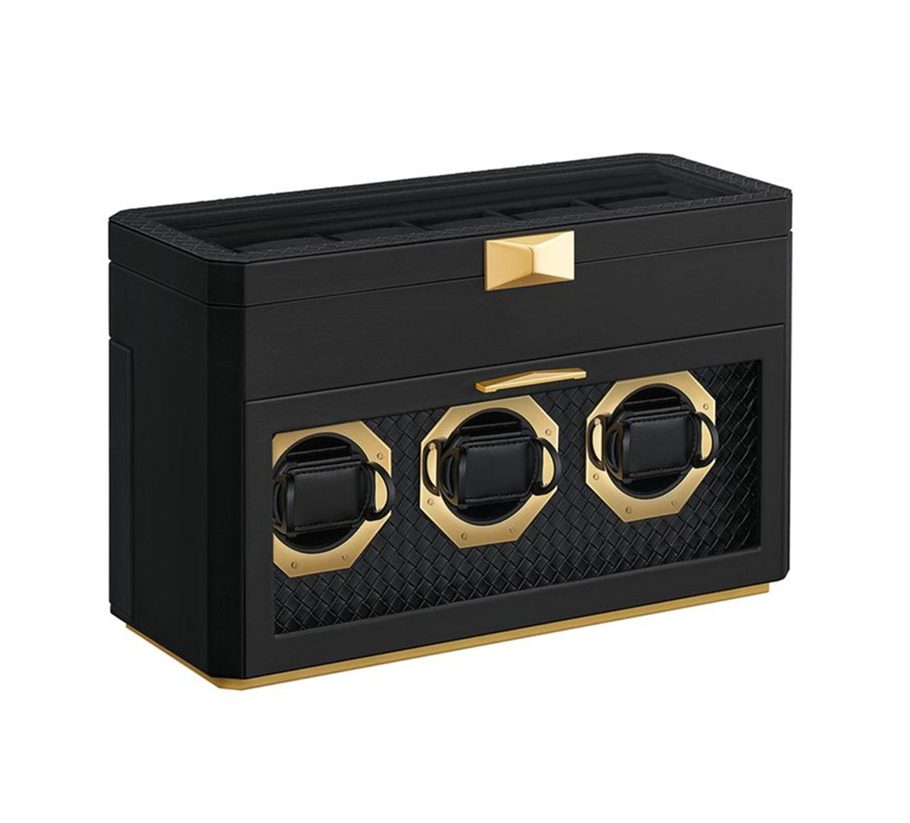 Songmics Κουτί Αποθήκευσης για 9 Ρολόγια και Κοσμήματα - Ink Black - JWB026B01