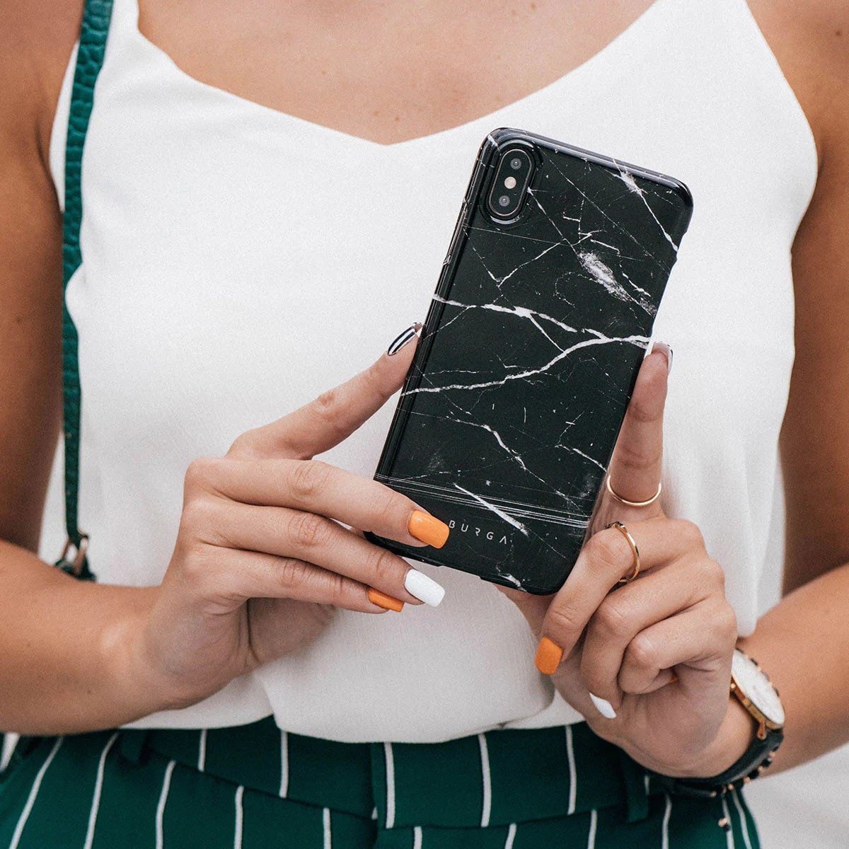 Burga iPhone 14 Pro Fashion Tough Σκληρή Θήκη - Noir Origin