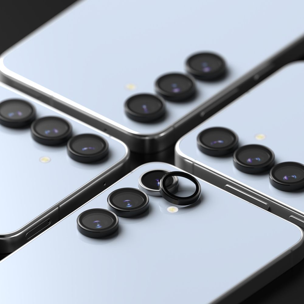 Ringke Samsung Galaxy S24 FE Lens Frame Glass Αντιχαρακτικό Γυαλί για την Κάμερα - 2 Τεμάχια - Black