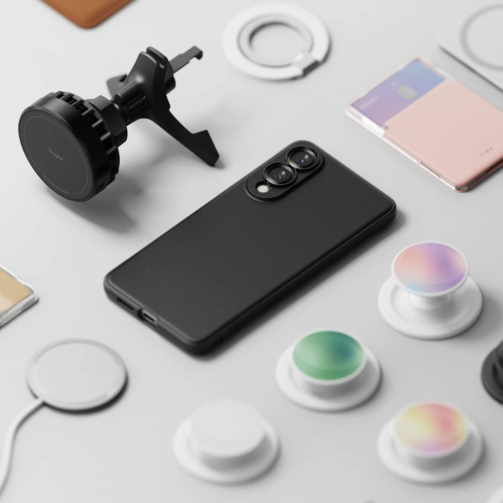 Ringke Samsung Galaxy S25 Edge - Onyx Magnetic Θήκη Σιλικόνης με MagSafe - Black