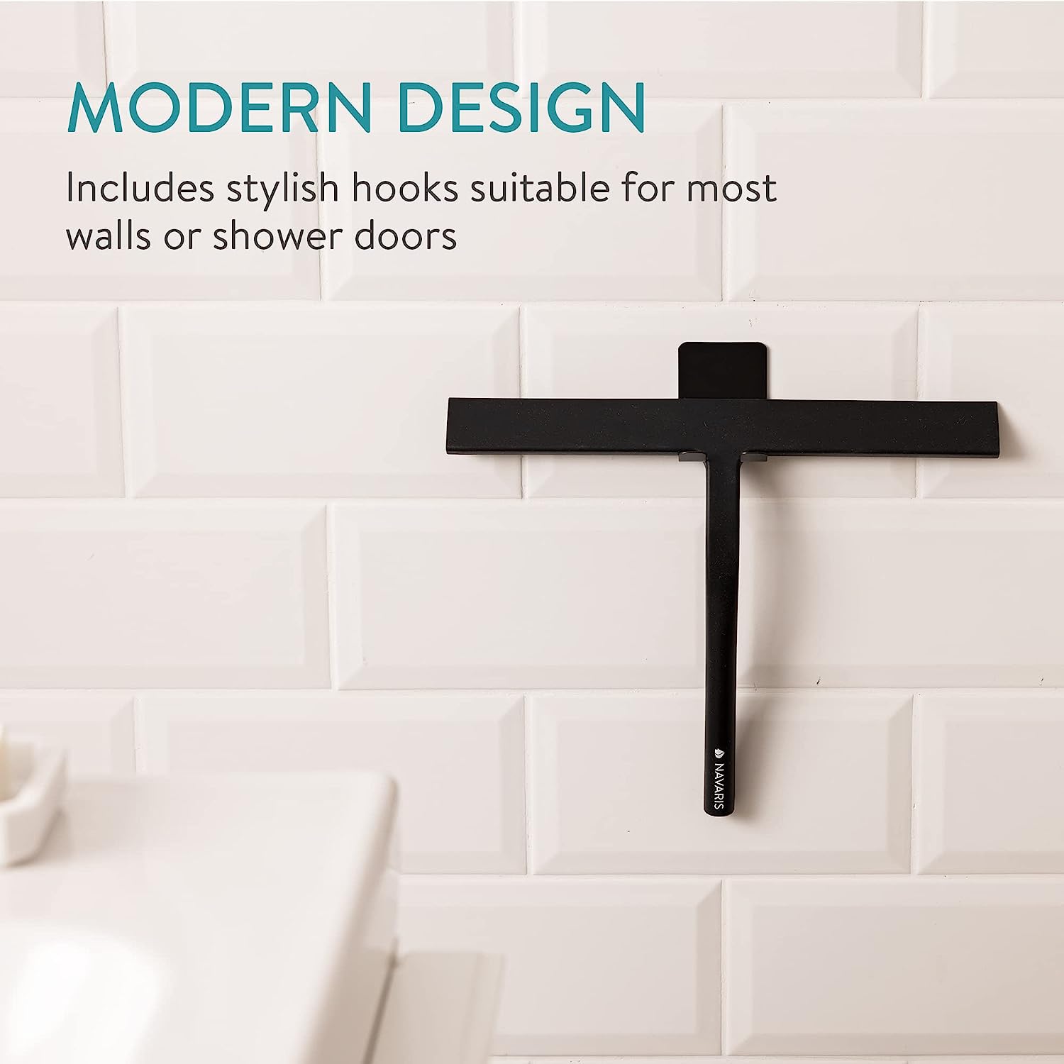 Navaris Καθαριστής Τζαμιών - 28cm x 22cm - Black - 60680.01