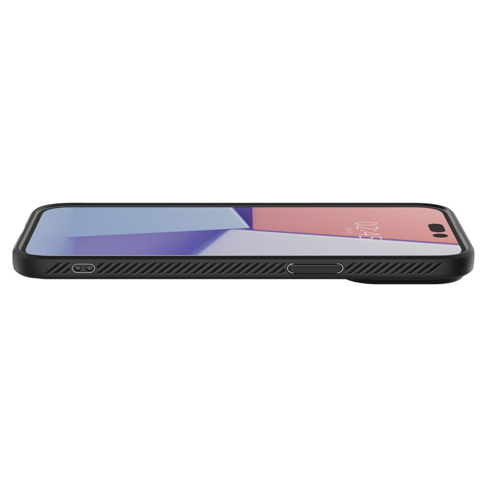 Spigen iPhone 14 Pro Max Liquid Air Θήκη Σιλικόνης - Matte Black