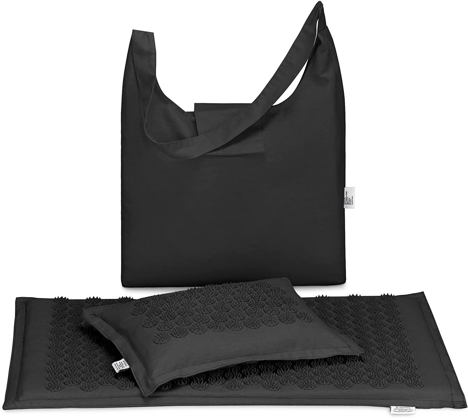 Navaris Eco-Friendly Σετ με Χαλάκι και Μαξιλάρι Μασάζ - Black - 51747.01.01