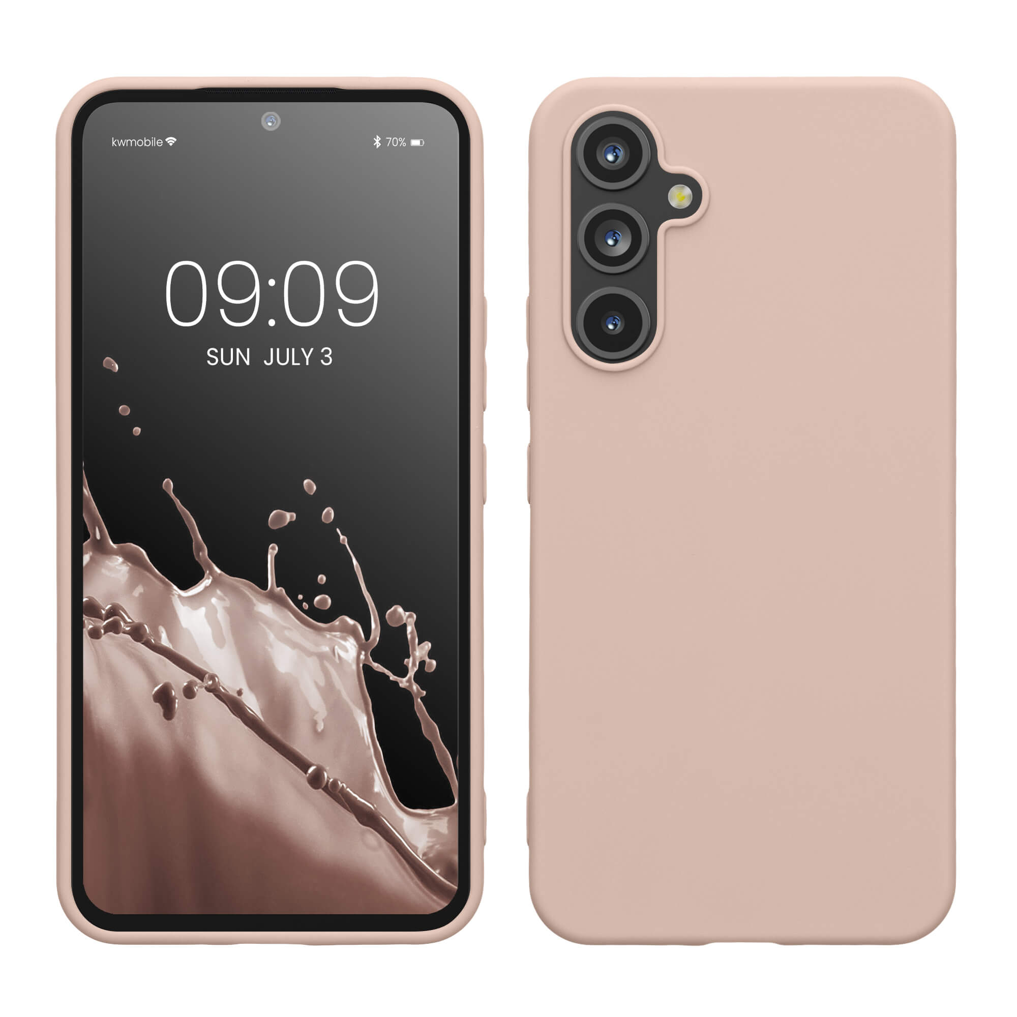 KW Samsung Galaxy A54 5G Θήκη Σιλικόνης TPU - Coconut Swirl - 60796.225