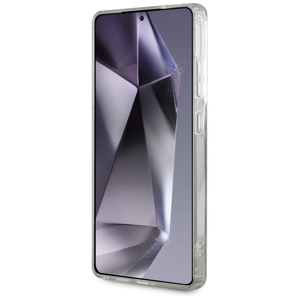 Karl Lagerfeld Samsung Galaxy S25 Ultra - Rhinestones Karl Head Logo - Σκληρή Θήκη με Πλαίσιο Σιλικόνης - Clear - KLHCS25LHKHDCELT