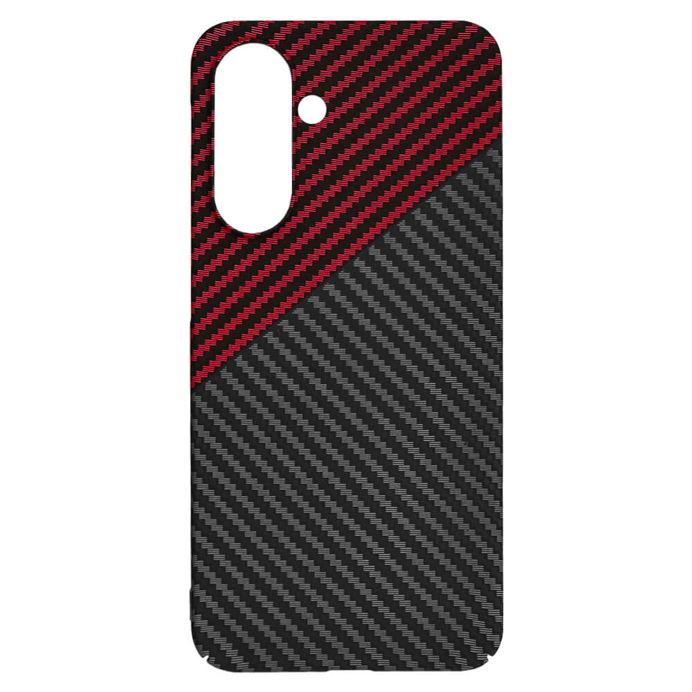 Techsuit Samsung Galaxy A36 5G Σκληρή Θήκη Carbonite FiberShell - Red Vortex