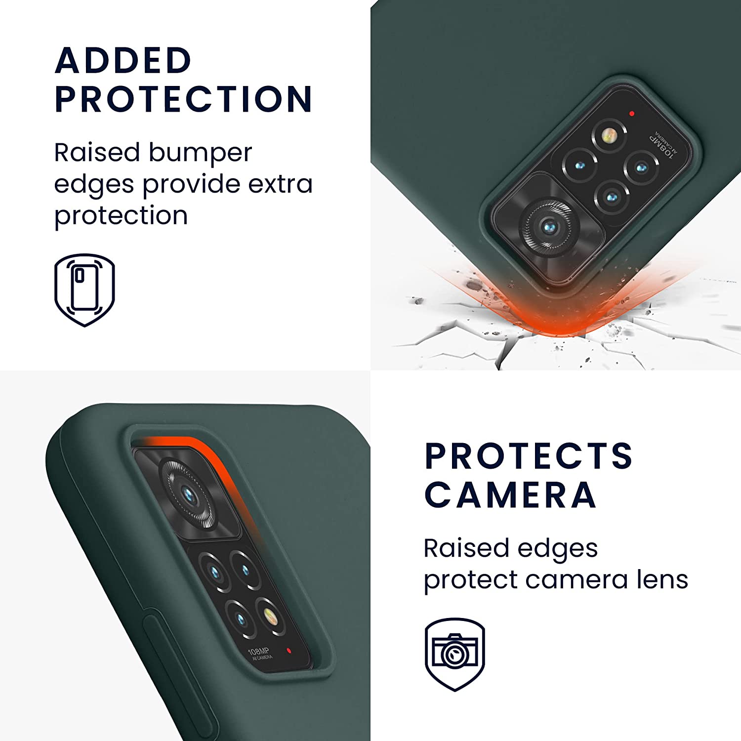 KW Xiaomi Redmi Note 11 Pro / Note 11 Pro 5G Θήκη Σιλικόνης Rubberized TPU - Blue Green - 57373.171