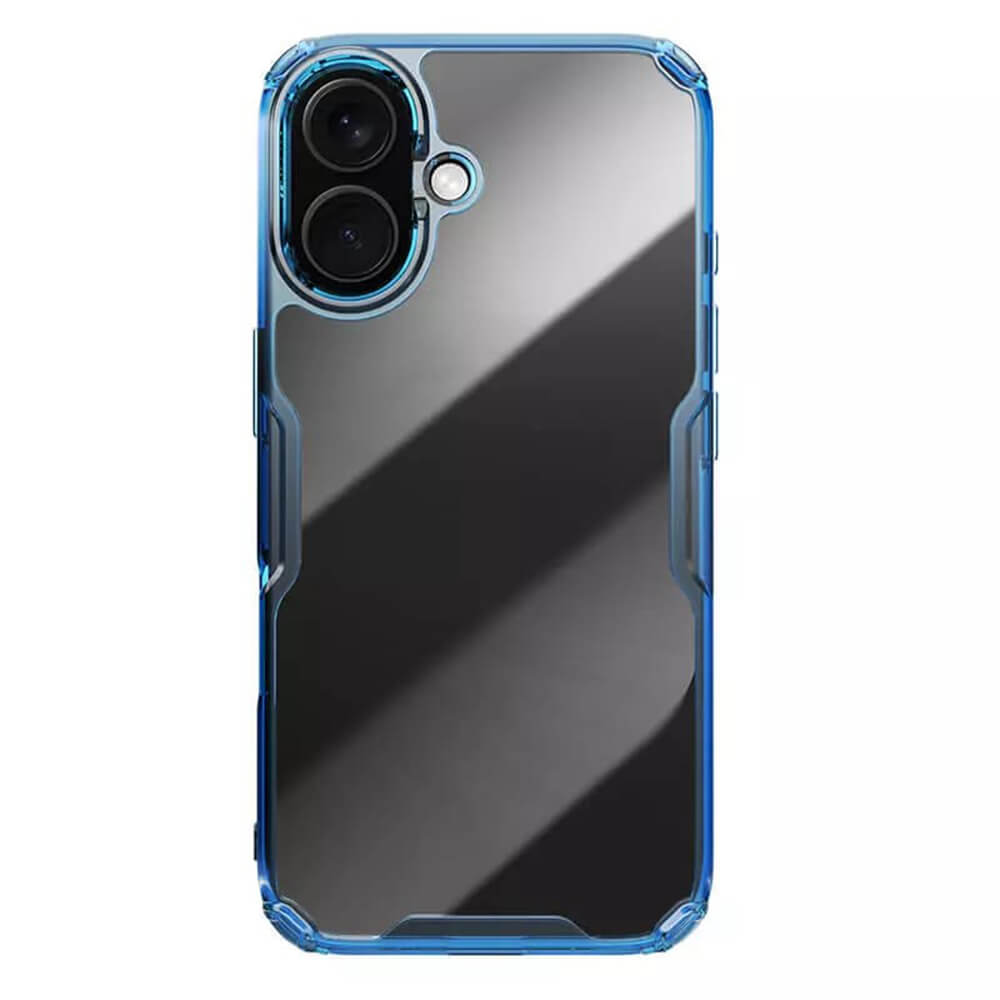 Nillkin iPhone 16 Plus Nature Pro - Σκληρή Θήκη με Πλαίσιο Σιλικόνης - Blue