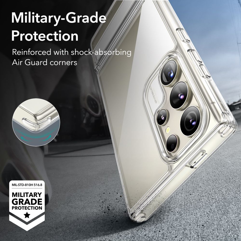 ESR Samsung Galaxy S24 Ultra Air Shield Boost Σκληρή Θήκη με Πλαίσιο Σιλικόνης και Stand - Διάφανη