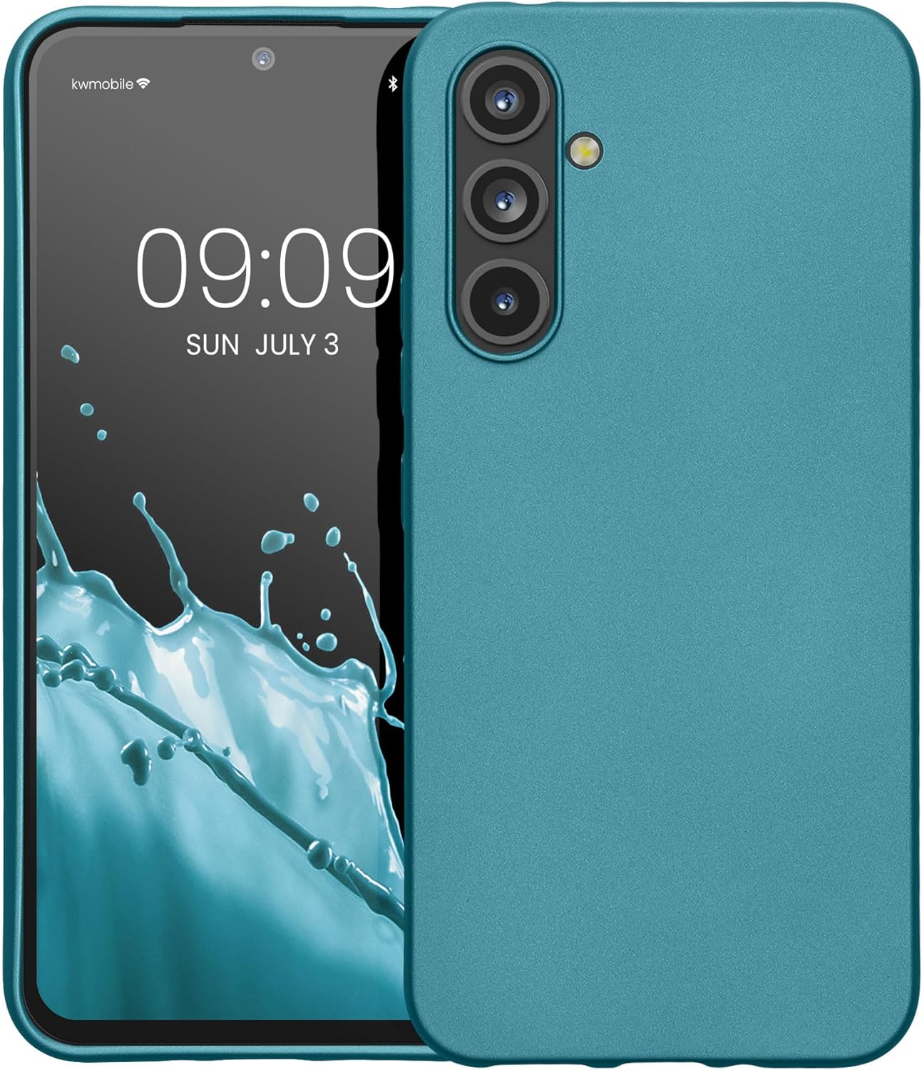 KW Samsung Galaxy A54 5G Θήκη Σιλικόνης TPU - Metallic Caribbean Blue - 60797.251