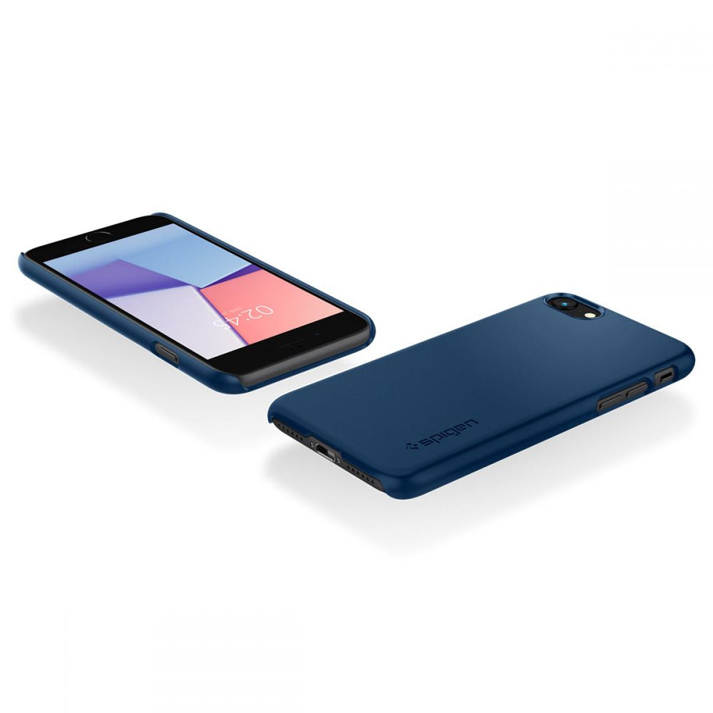 Spigen iPhone SE 2022 / SE 2020 / 7 / 8 Thin Fit Σκληρή Θήκη - Navy Blue
