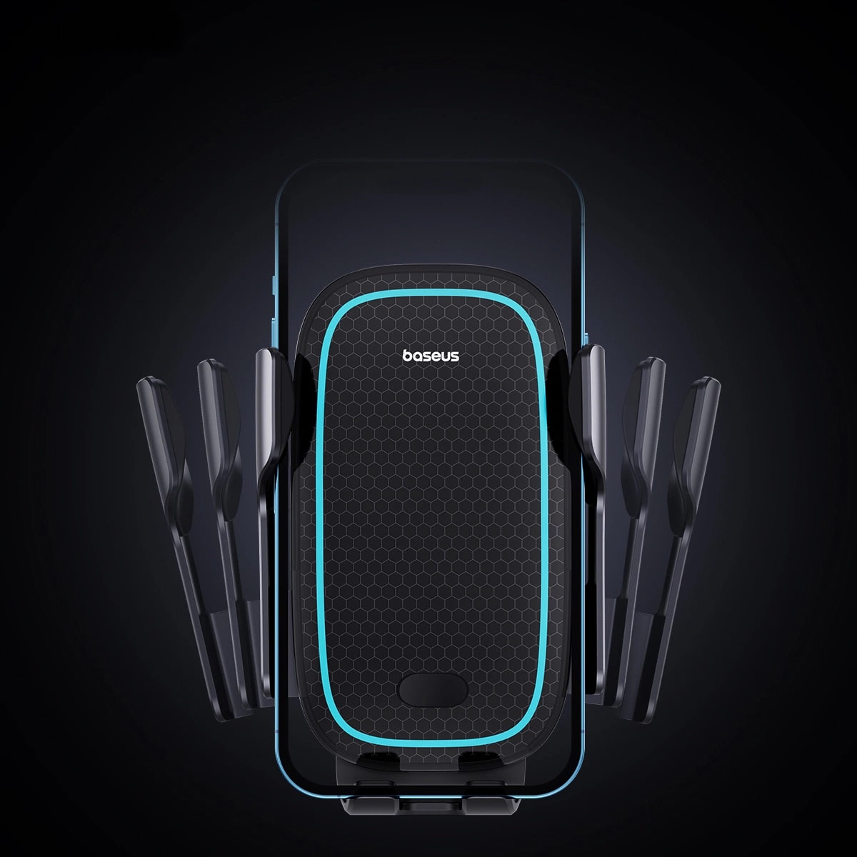 Baseus Milky Way Pro Electric Bracket Universal Βάση Αυτοκινήτου Αεραγωγού με Ασύρματη Φόρτιση Qi Charge 15W - Black - BS-CM023