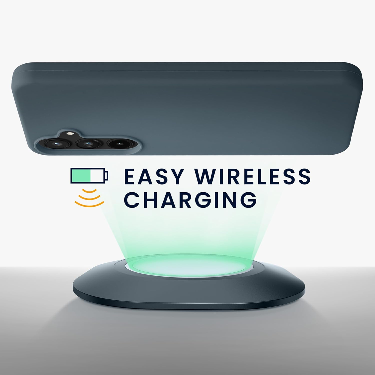 KW Samsung Galaxy A55 5G Θήκη Σιλικόνης Rubberized TPU - Dark Slate